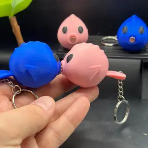 Kissing Puffer Fish Keychain Pair/Kissing Blowfish/Matching Pair/2 Keychains/Male + Female/Magnetic Mouths/Cute Couple Gifts/Him/Her!