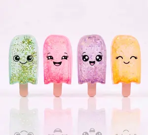 Squishy Popsicle Glitter Ice Cream Squishies Ultimate Stress Relief Sensory ASMR Squeeze random expressions each