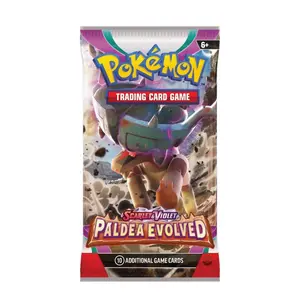 Pokémon Scarlet & Violet Paldea Evolved Booster Pack (1) - 10 Cards & Basic Energy