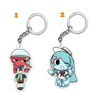 Gigi and Connie Dandy's world keychain, Cute Dandysworld keychains, best gifts for Dandy's world fans