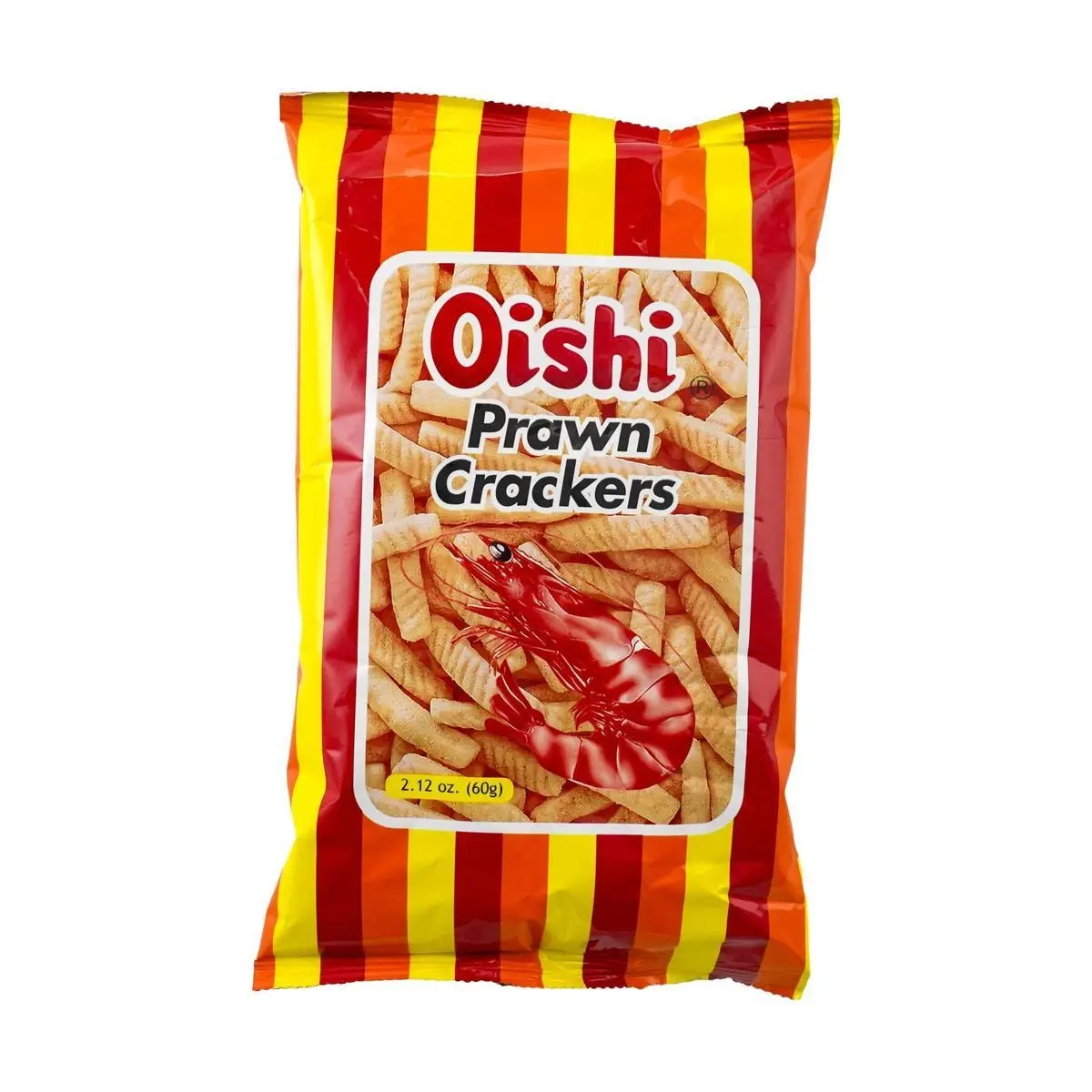 OISHI Original Shrimp Crackers 60g - Classic Childhood Snack, Crispy & Savory