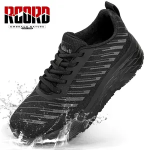 R CORD Unisex Slip & Oil Resistant Work Shoes Black Waterproof Non-Slip Arch Support Comfortable ESD Safety Features for Chefs Nurses Waitresses SpringStatements