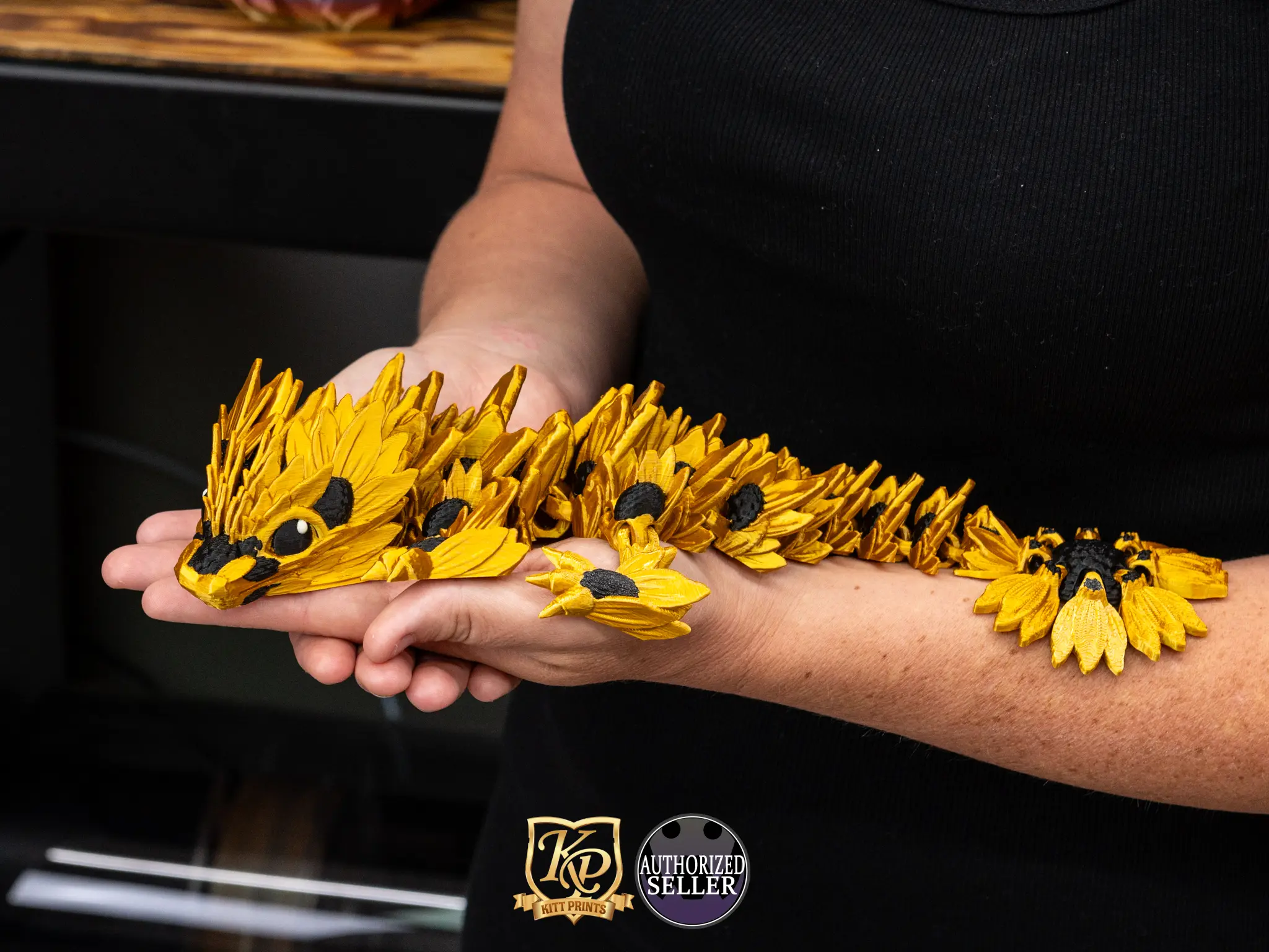 Articulating Sunflower Dragon - ELITE -Fantasy Art for Home Decor Brother Ornaments