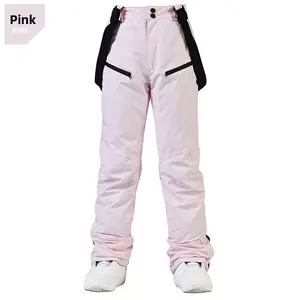 New Ski Pants for Men and Women with Straps, Winter Windproof Waterproof Warm Thickened Snowboard and Snow Ski Pants