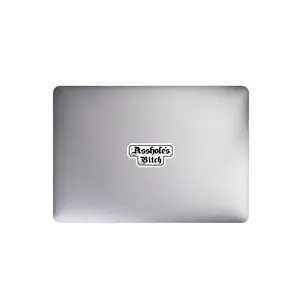 Bubble-free stickers: "Assholes Bitch"