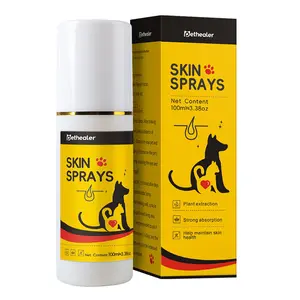 100ml*2Pcs Pet Skin Treatment Spray for Dogs and Cats, Wound Care & anti Itch Relief Spray for Dogs and Cats, Relives Scratching, Itchy Skin and Paw Licking, for All Animals