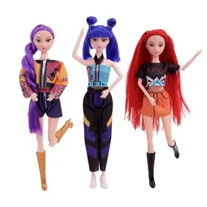 Anime Action Figure Doll Set (3PCS) – Rumi, Mira & Zoey 11.5_ Movable Joint Collectible Dolls for Kids, Girls & Fans