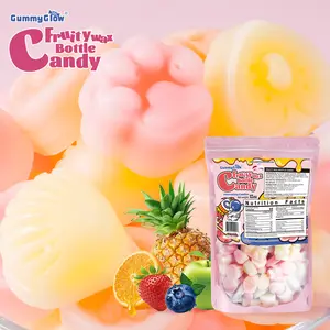 GummyGlow Wax Bottle Candy, 12 oz Old-School Mini Drinks Candy, Jelly Variety Fruit Flavor Candy - Viral Wax Candy in various styles for Crunchy & Chewy ASMR Snack, Sweet Bonbon Treat&Gift, Retro Party Treats#DealsForYouDays