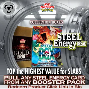 Kid Motors TV Card Value Breaks (Pull Any Steel Energy Card Full Art & UP) Get Slab or Products
