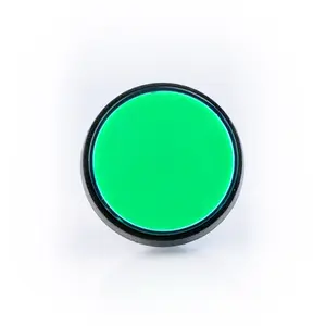 Large Green Plastic Mechanical LED Push Button