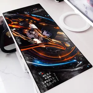 Anime Fan Flame Clash Desk Mat XL Gaming Mouse Pad Epic Setup
