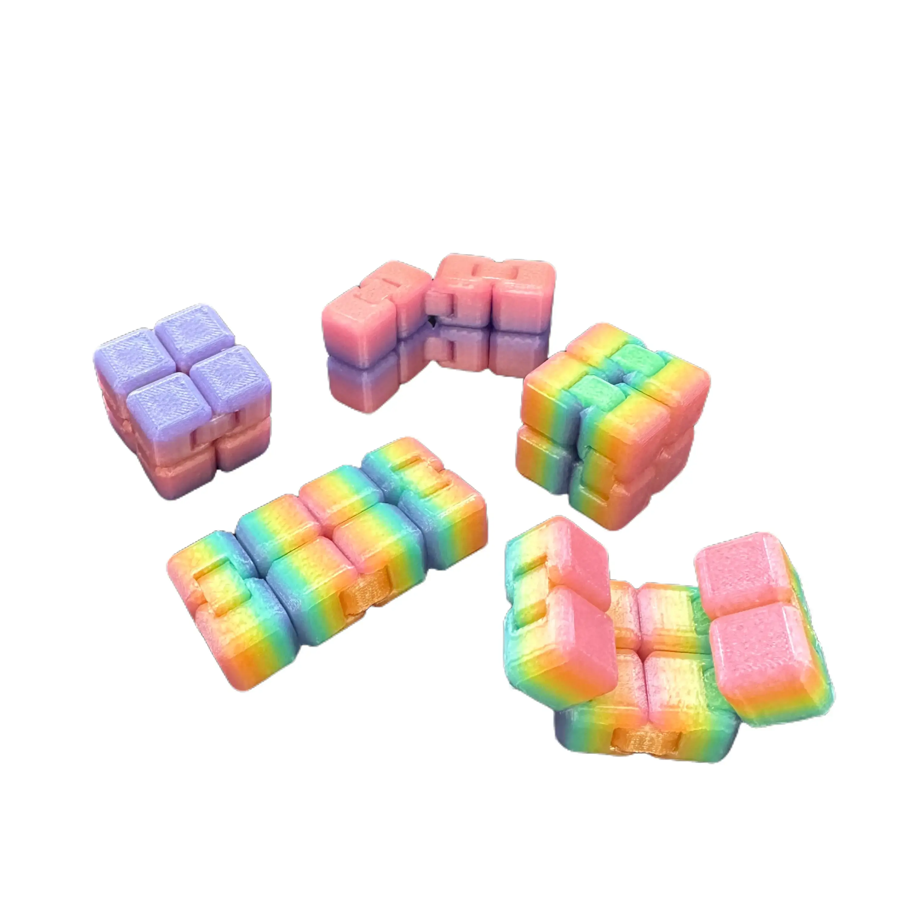Papaya 3D Infinity Fidget Cubes - Durable, Multifunction, Vibrant, Compact Rubikscubes Fidget Tools for Home, Party Bag Gifts & Engagement