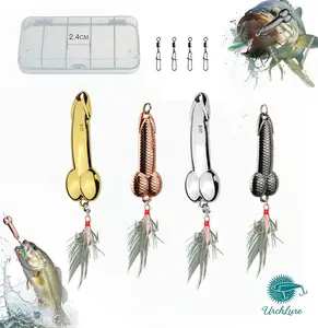 4Pcs Funny Floating & Sinking Fishing Lure Realistic Casting Bait with Hook Multi Water Layer Bass Trout Fishing Bait Outdoor Fishing Gear Gift for Men Anglers