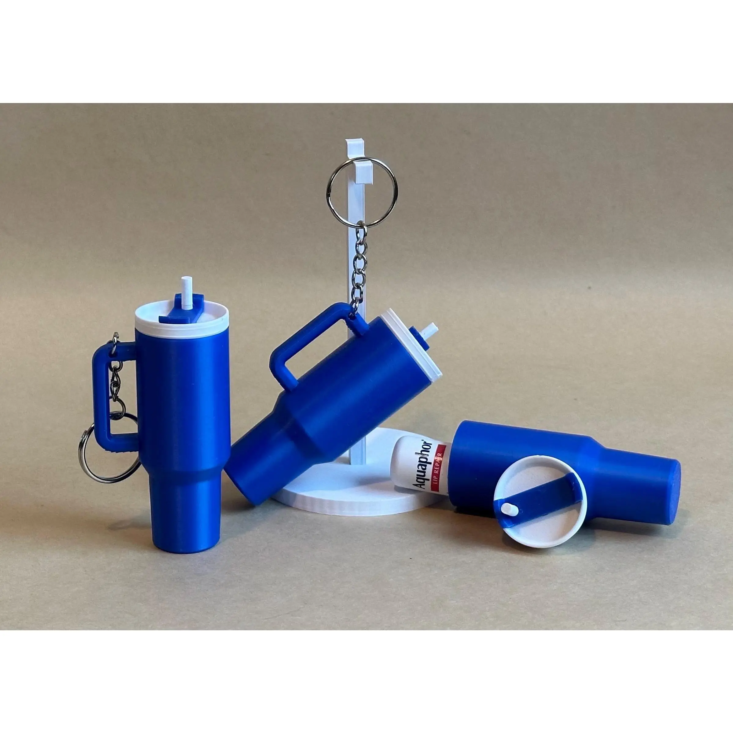 Tumbler Chapstick Storage Hideaway Keychain