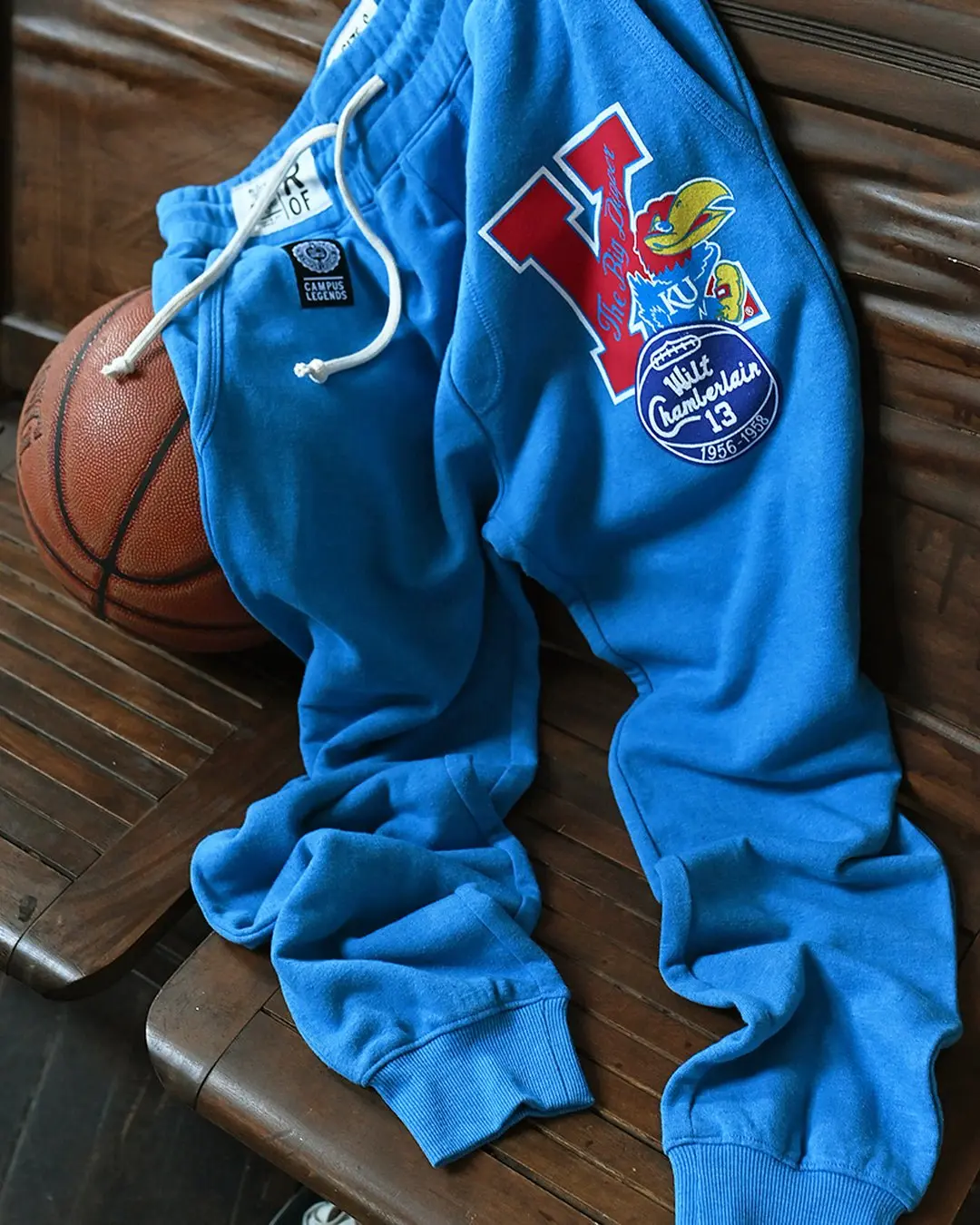 Men's KU Wilt Big Dipper #13 Blue Sweatpants, Athleisure Bottoms, Casual Sport Trousers, Graphic Jogger Pants