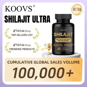 KOOVS Premium Shilajit Extract Tablets | Formulated for Men’s Health | Shilajit with Ashwagandha, Maca & Epimedium | Cardiovascular & Metabolic Health Support | 60 Tablets | Zinc & B-Vitamin Blend
