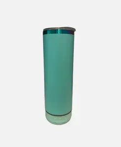 20 oz Insulated Tumbler with Lid, Mini Bluetooth Speaker & Straw Leak-Proof Stainless Steel Mug for Hot & Cold Beverages