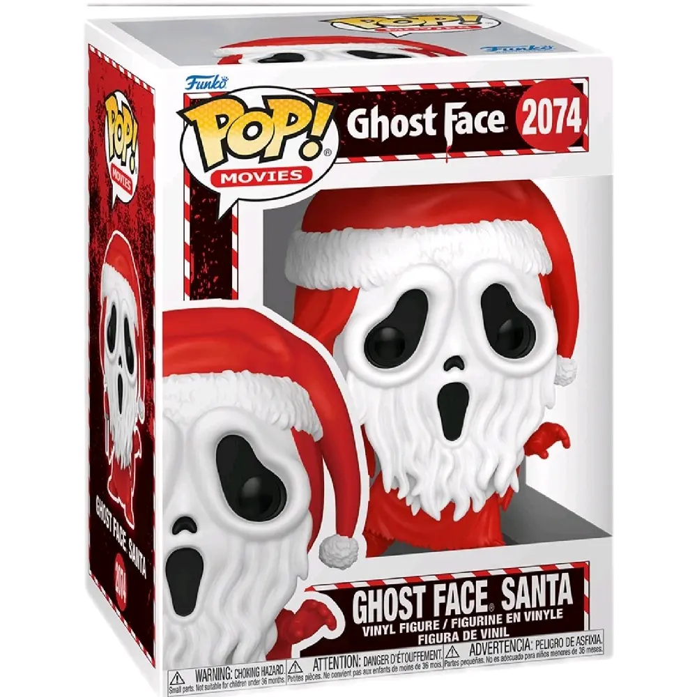 Funko Ghost Face Santa Figure #2074, Collectible Entertainment Figurine