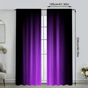 2 panels, novel abstract purple fashion striped print curtains, semi-blackout polyester fiber, rod pocket design, suitable for bedroom kitchen living room study home decoration, suitable for Christmas decoration.