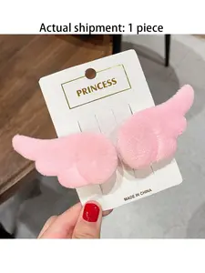Plush angel wings hairpin hair accessory JK style magical girl Sakura Xie Anran same style hair clip