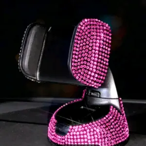 brilliant pink rhinestone dash mounted 3m hands free phone holder