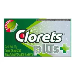 Clorets plus chicle 12pz