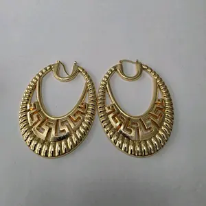 #382. 18K Gold Plated Bold Hoop Earring  Unique  High quality  Water Resistant  Hypoallergenic  Nickel Free, light weight,  Every day, Party, Gift idea.