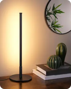 EDISHINE Upgraded 6W LED Table Lamp - Metal Black Finish, Stepless Dimmable, 3 Color Temperature, Camping Electric Lantern for Bedroom, Living Room, Gift