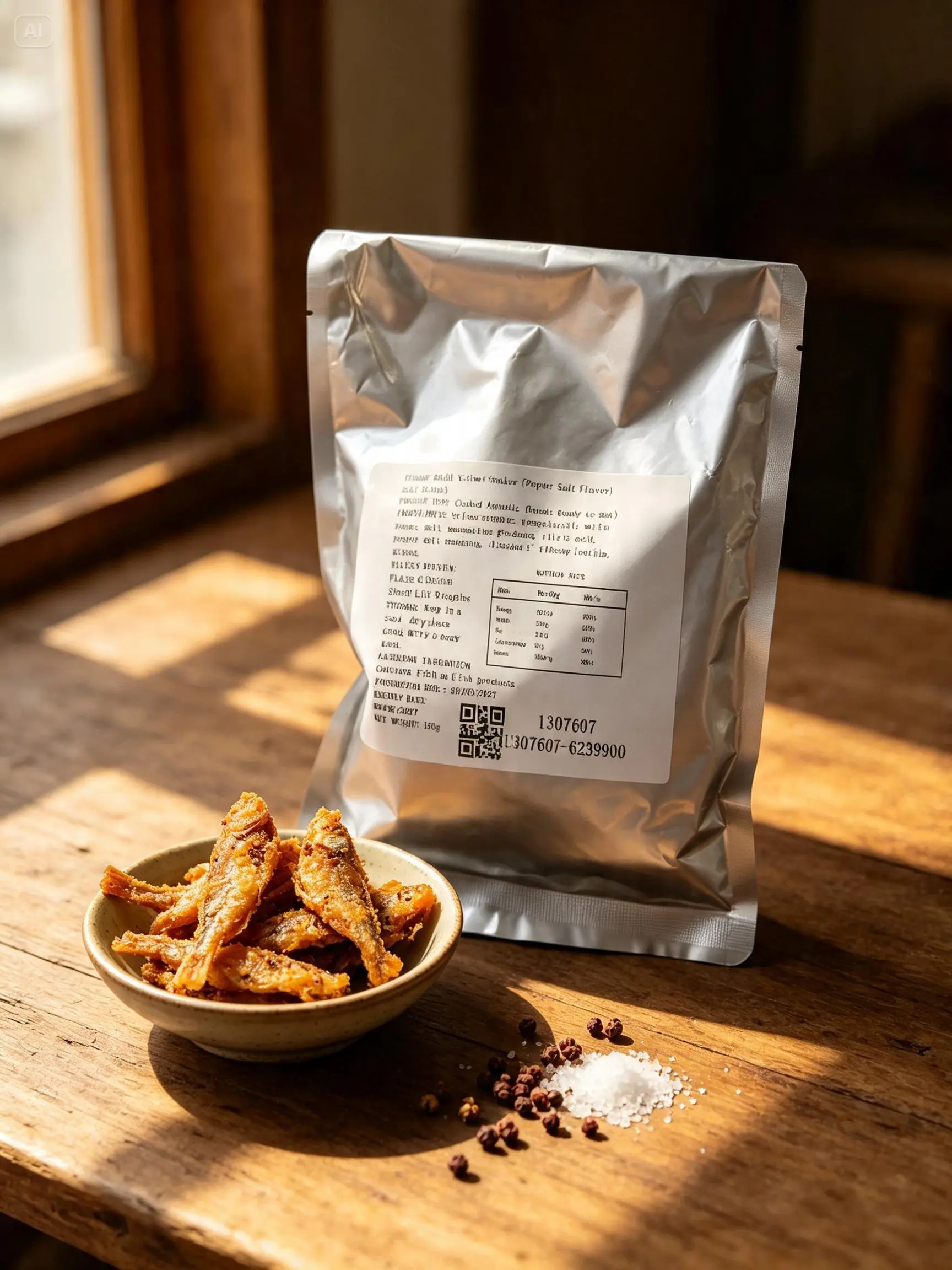 Made from wild-caught deep-sea fish High protein, low carb Baked, not fried—no added oil, yet incredibly crispy and packed with savory umami flavor that leaves you wanting more. Every bite delivers an ASMR-worthy crunch! — Crispy Yellow Croaker Snacks-VSA