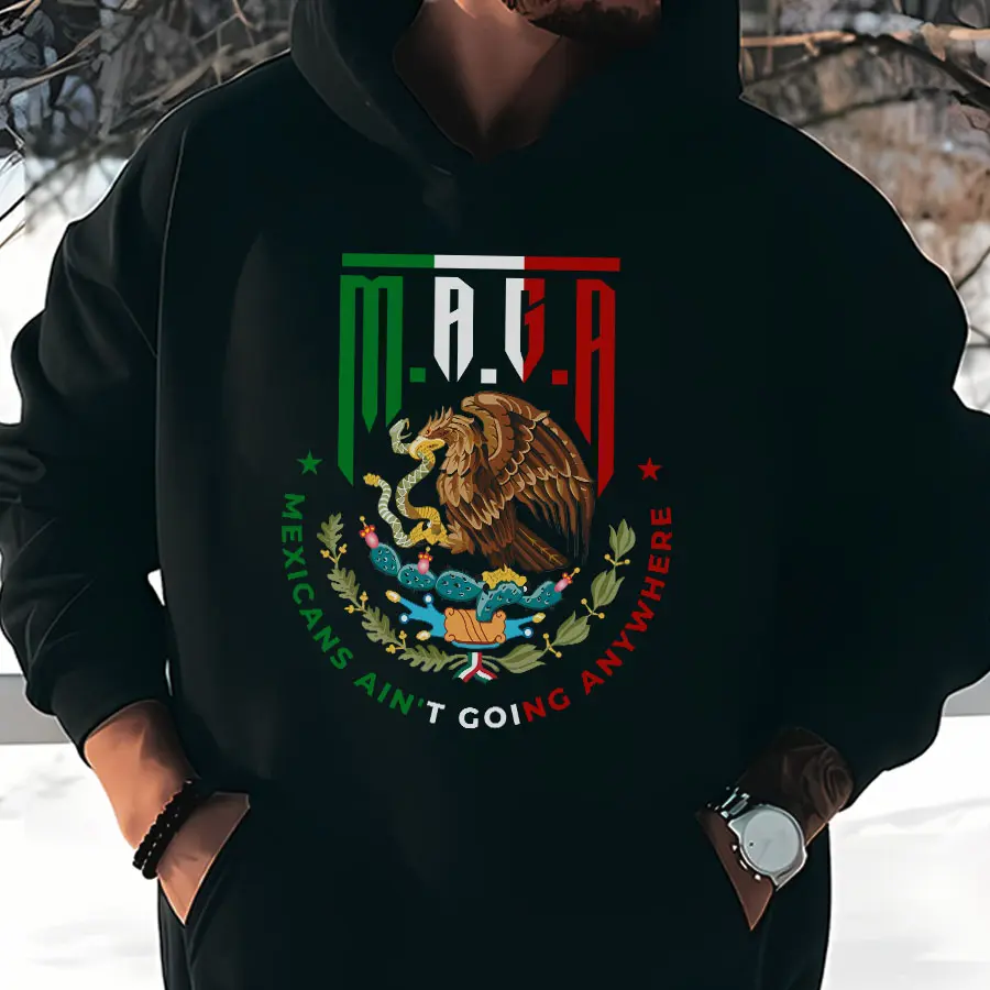 Gildan Mexican's Ain't Going Anywhere MAGA Unisex Heavy Cotton Tee Classic Fit Crew Neckline Ethically Grown US Cotton Sustainable Comfortable Year-Round Wear