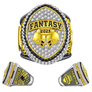2025 Fantasy Football FFL Championship Ring Men's big Champion ring gifts