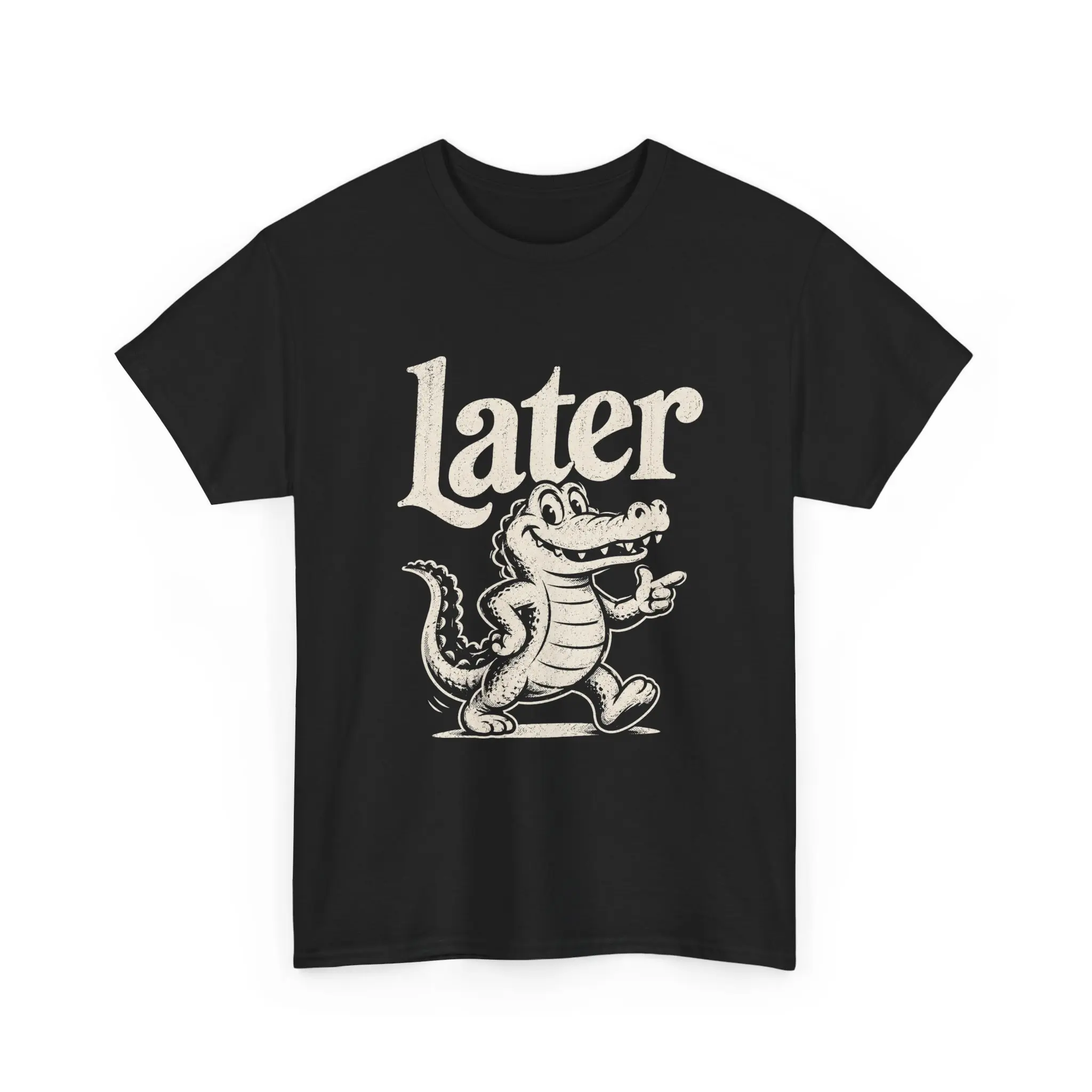 Later Gator Funny Alligator Shirt Retro Cartoon Gator Graphic Tee Funny Saying Shirt Gift Dad Mom Husband Wife Vintage Alligator Tshirt Florida Swamp Life Crocodile Lover Gifts Cute Animal...