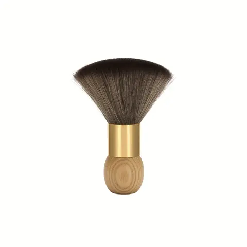 A Large Dust Brush for Haircuts, Made of Solid Wood with Natural Fibers, Designed for Professional Barbers And Suitable for Home Use As a Salon Tool, For Men