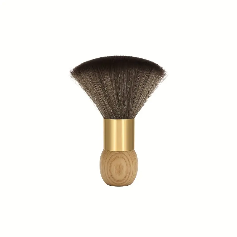A Large Dust Brush for Haircuts, Made of Solid Wood with Natural Fibers, Designed for Professional Barbers And Suitable for Home Use As a Salon Tool, For Men