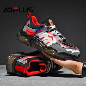 AOPLUS Men's classic sports shoes, fashionable breathable running shoes, shoes suitable for outdoor activities, large-sized men's shoes, shoe styles suitable for couples, versatile casual shoes White