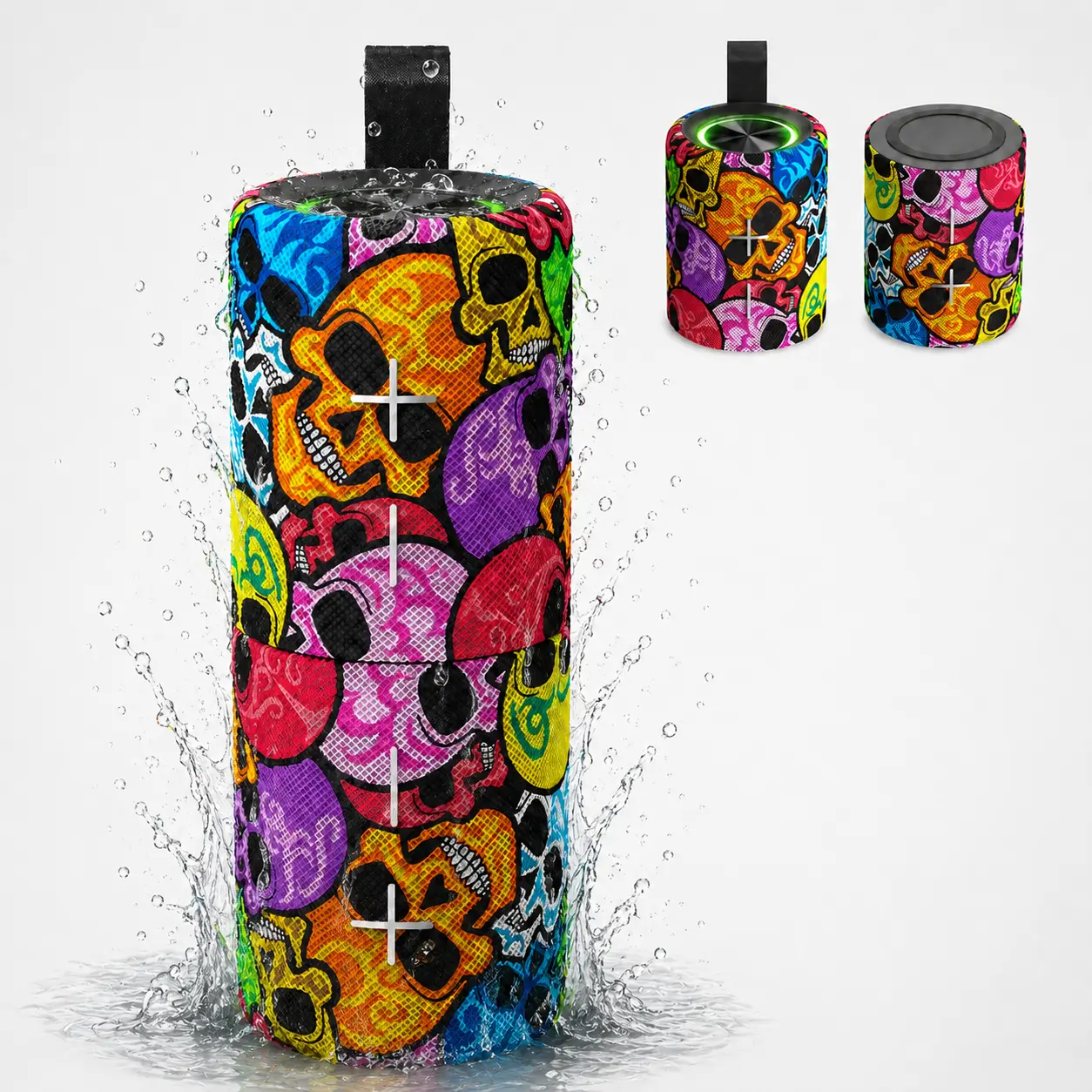 Magnetic Bluetooth IPX5 Waterproof Speaker,Portable Detachable Speaker,Dual Splittable Speaker,Wireless,20W Loud Stereo Sound, 12H Playtime, TWS Pairing,Multifunctional and Versatile,Multiple pairing for Home,Outdoor or Travel,Birthday Gifts for Men Women