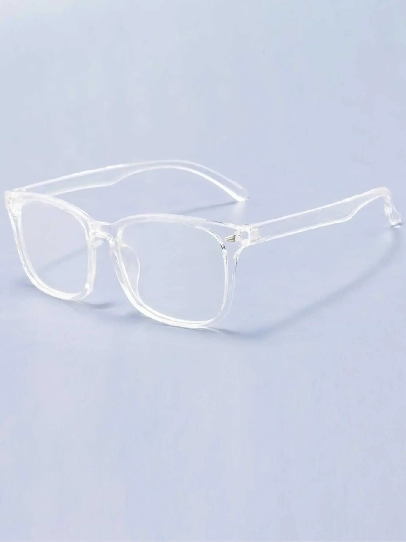 Women's Polycarbonate Square Clear Frame Transparent Glasses, Anti-Blue Light & Decorative Function, Office Wear Accessories, All Seasons, Fashion Glasses, Trendy Square Frame, Polycarbonate Frames, Fashion Accessory Eyewear