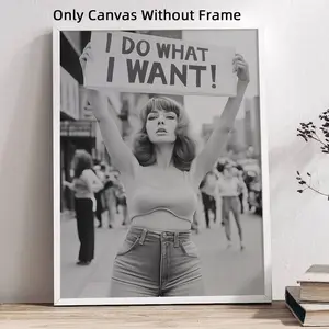 Feminist Protest Wall Art Print, Vintage Women's Rights Poster, Girl Room Decor, Bedroom, Living Room, Bathroom, Home, Dorm Wall Art