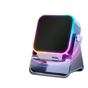 Game-changer for your desk! This Sensor Speaker Stand does it all—holds your phone, blasts music via Bluetooth 5.3, AND glows with 360° RGB lights! No pairing needed: just set your phone down & it connects instantly. 5000mAh battery = hours of vibe