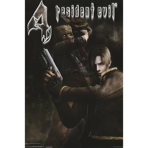 POSTER :MOVIE REPRO: RESIDENT EVIL 4 - MASK - FREE SHIP #3455
