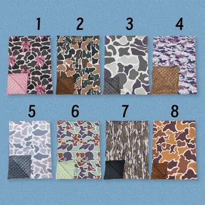 Warm& Comfy Baby Toddler Children Hunting Sibling Soft Camo Minky Blankets  29*43 Inches
