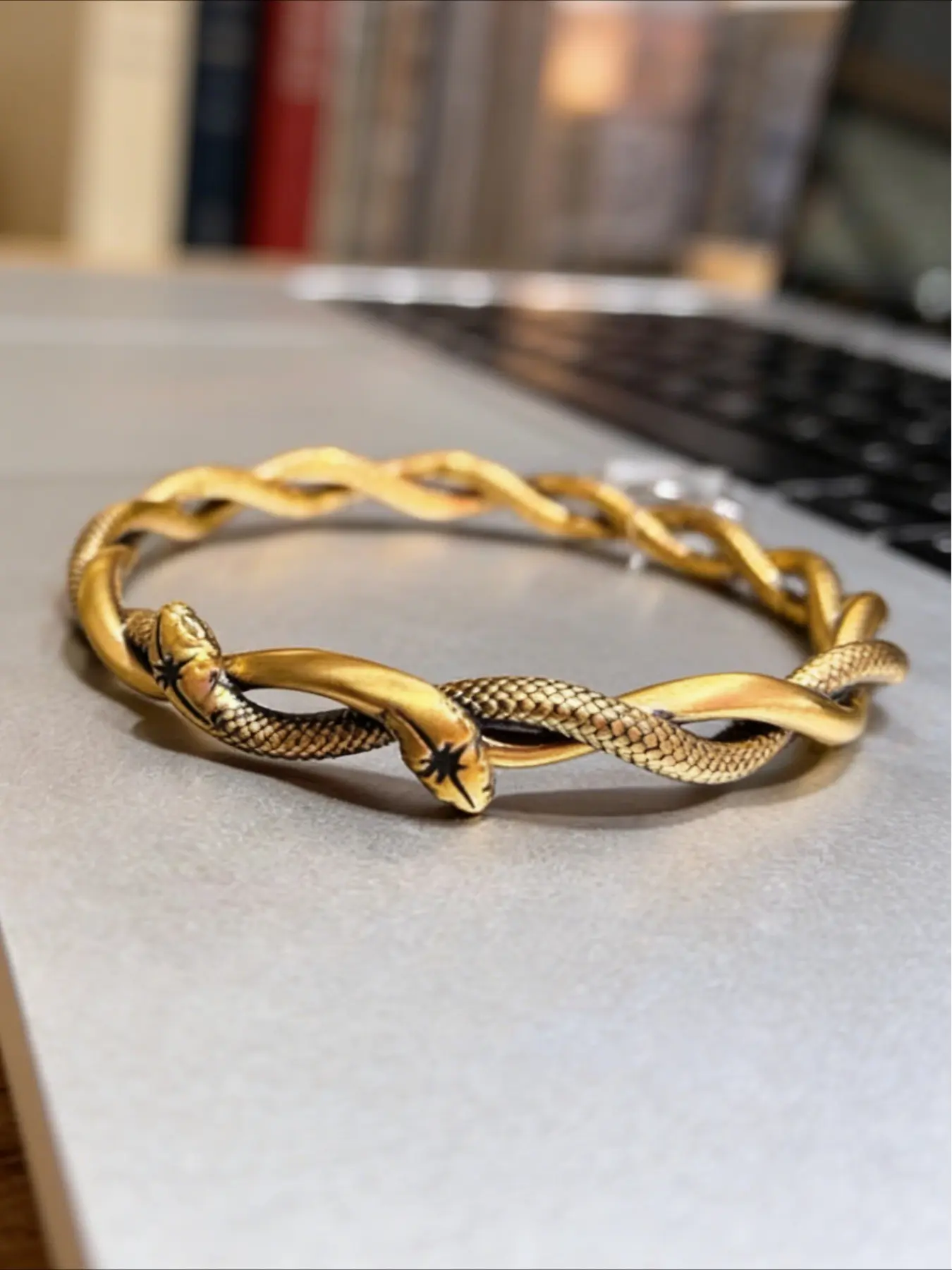 Vintage Punk Snake Wrap Jewelry Bracelet for Men and Women, Unique Design Party Street Style, Fashionable Spirit Snake Bracelet, Bangle Jewelry