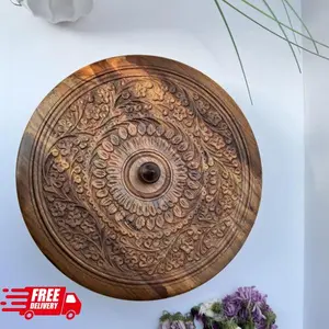 Rosewood Hand Carved Spice & Storage Box with Free Delivery Elegant Design Wooden Container for Culinary and Home Decor