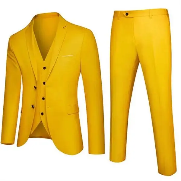 3 piece yellow Italian suit 3 piece yellow Italian suit