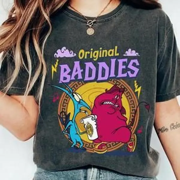 P@in And P@nic Original B.addies T-shirt, V!llains Shirt, Funny Friends Shirt, Cute Cartoon Shirt, Family Trip, Trendy Shirt