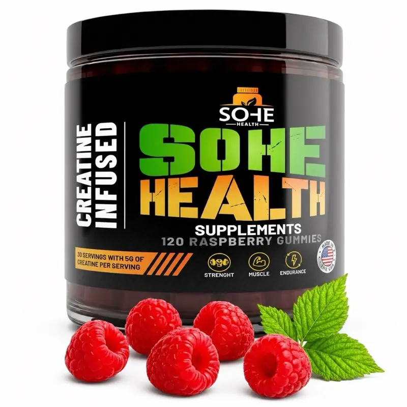 SOHE HEALTH Sugar-Free Vegan Creatine Gummies