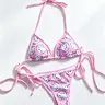 Sanrio Hello Kitty Women's 2-Piece Sexy Bikini Set, Sports & Outdoor Swimwear for Beach Use