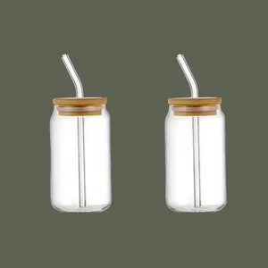 Glass Tumbler with Bamboo Lid