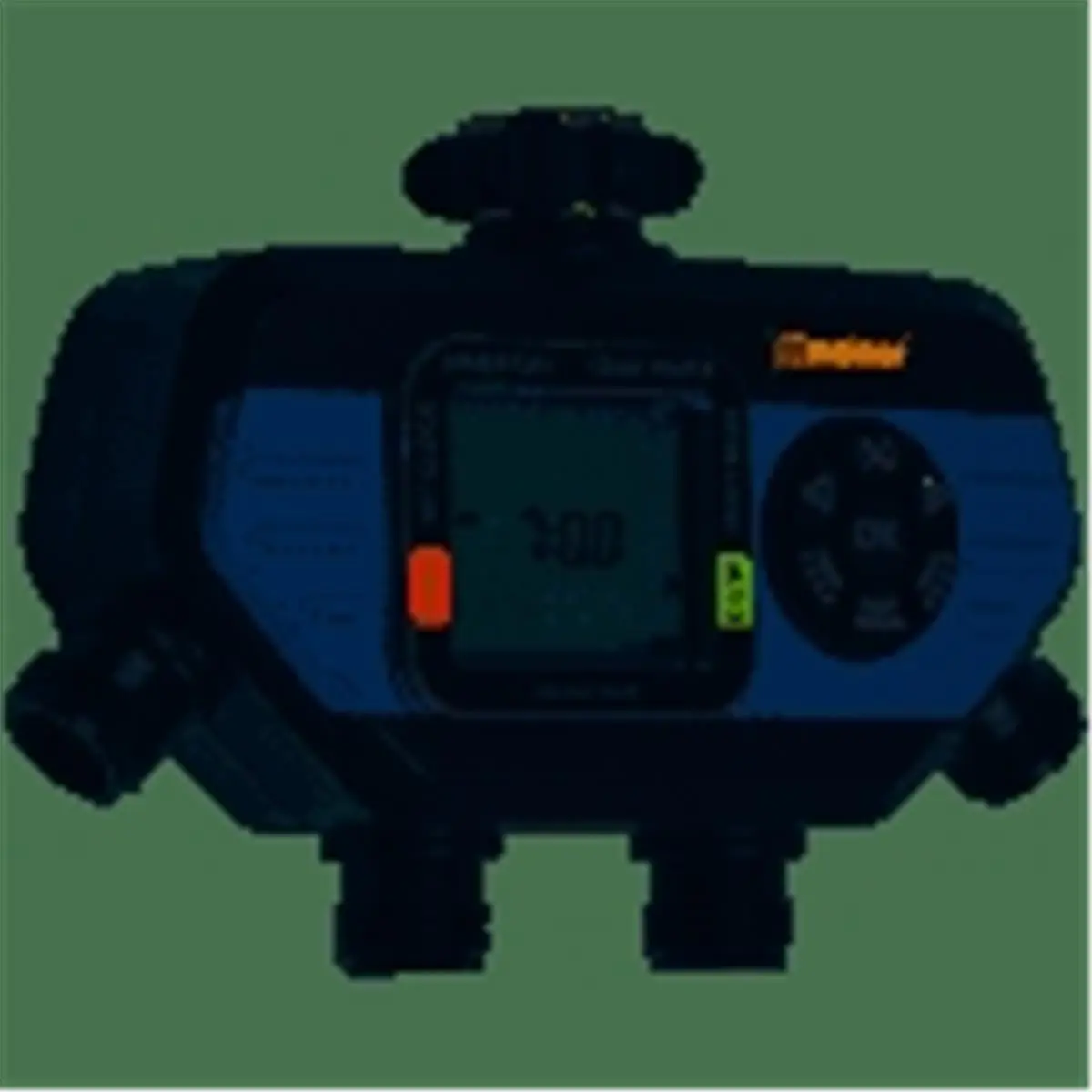 Melnor Hydrologic 4-Zone LCD Garden Water Timer, Kitchen Utensil with Rain Delay, Batteries-Powered, Manual Mode Allows Watering, 24 Daily Auto Waterings, Independent Zone Programming