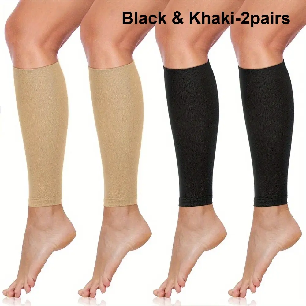 2 pairs-Black & Khaki